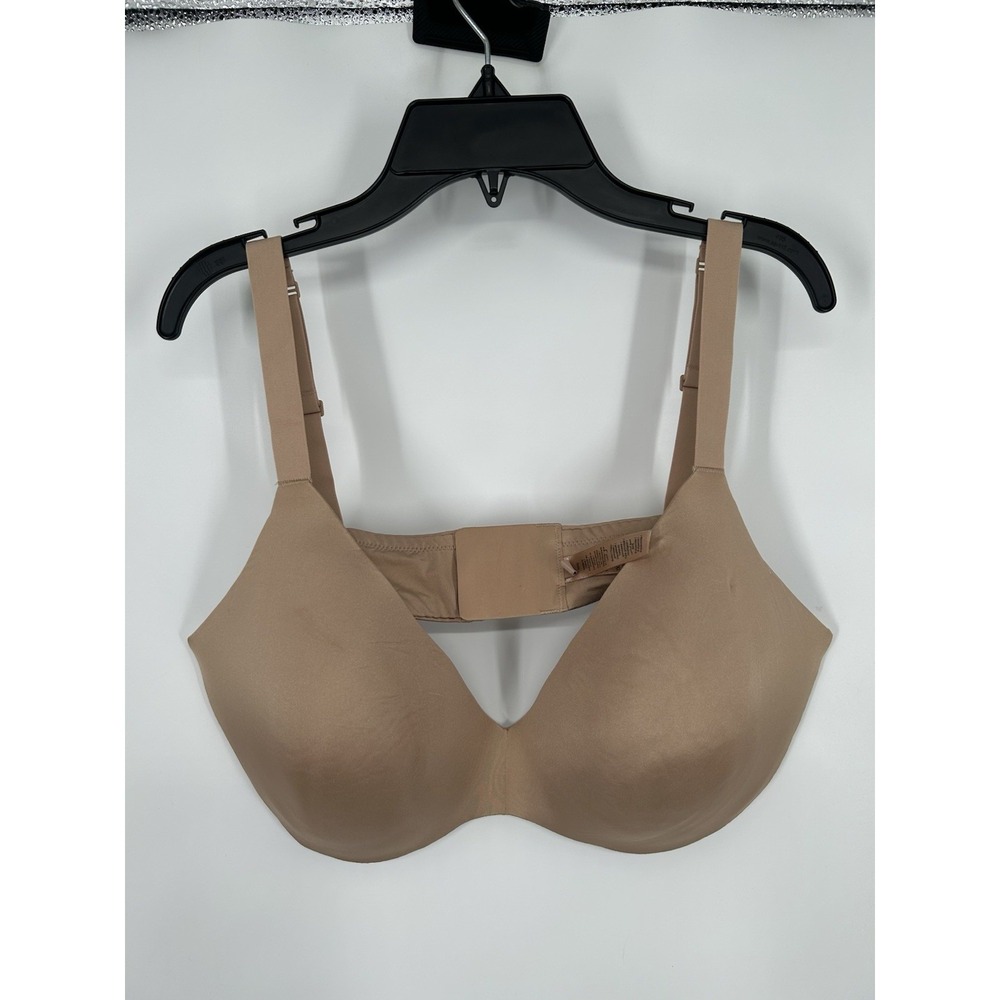 Skims Wireless Form T Shirt Bra Clay Tan Beige Padded Adjustable Size 42DD